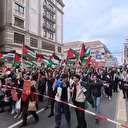 Berlin'de Filistin'e destek gösterisi