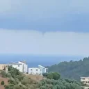 Antalya'nın Alanya ilçesinde denizde hortum meydana geldi