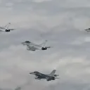 مقاتلات "إف-16" ترافق طائرات "يوروفايتر" البريطانية بأجواء تركيا