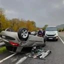 Yağışlı hava kazaya neden oldu: Yaralılar var