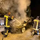 Konya'da seyir halindeki otomobil alev aldı