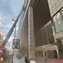 Nişantaşı'nda panik anları: Tadilat halindeki iş merkezinde yangın