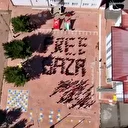 Sivas'ta öğrencilerden Filistin'e "Özgür Gazze" koreografili destek