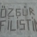 Çanakkaleli çiftçi Filistin'e destek için tarlasına 'Özgür Filistin' yazdı