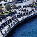 AK Parti Kadın Kolları'ndan 'Gazze için sessiz çığlık' etkinliği: Sahil hattı boyunca zincir oluşturuldu