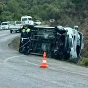 Mersin'de minibüs devrildi: 6 tarım işçisi yaralandı