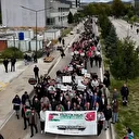 Uşak'ta İsrail'in Filistin'e saldırıları protesto edildi