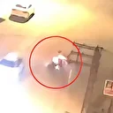 Motosikletlerin kafa kafaya çarpıştığı kaza kamerada