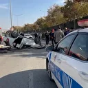 Elazığ’da bir otomobil karşı şeride uçtu: 2 yaralı