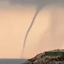 Akdeniz'de oluşan hortum kamerada