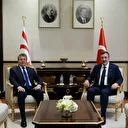 Cumhurbaşkanı Yardımcısı Yılmaz KKTC Başbakanı Üstel ile Külliye'de bir araya geldi