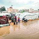Bu kez de sel vurdu: Gazze'de çadırlar sular altında