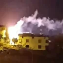 Trafo bomba gibi patladı: Çıkan alevler geceyi gündüze çevirdi