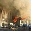 Sandalye üretim atölyesinde yangın