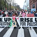 Brüksel'de binlerce kişi Gazze için gösteri düzenledi