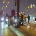 Beylikdüzü’nde D-100 yan yolda trafik kavgası kamerada