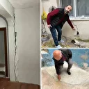 İzmir'de korkutan manzara:  Birçok evde çatlaklar oluştu! Vatandaşlar geceyi sokakta geçirdi  