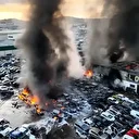 İspanya'nın başkenti Madrid'de dev yangın