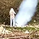 Zonguldak’ta iş makinesinin zarar verdiği doğalgaz hattından fışkıran gaz büyük panik yaşattı