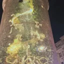 Öğretmenler Günü nedeniyle Galata Kulesi'nde ışık gösterisi