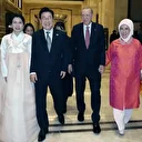 Cumhurbaşkanı Erdoğan, Güney Kore Devlet Başkanı Lee ve eşi onuruna yemek verdi