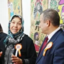 Çanakkale'de 73 yaşındaki Hakime teyzenin yaptığı resimlerden oluşan sergi açıldı