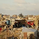 Şiddetli yağış nedeniyle Gazze Şeridi'nde çadırlar su altında kaldı