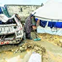 Gazze'de yağmur bile çile