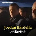 VIDEO - Jordan Bardella enfariné à Vesoul