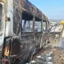 Alevlere teslim olan minibüs kullanılmaz hale geldi