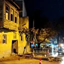 Şiddetli yağış binada çökmeye neden oldu