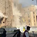 Roma'da 800 yıllık Orta Çağ kulesi çöktü: O anlar kamerada