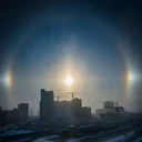 Sibirya’da eksi 30 derecede nadir görülen "halo" olayı izlendi