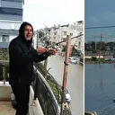 Balıkesir’de sağanak yağmur etkili oldu, yollar göle döndü, yazlıkları su bastı: Bir kişi balkonundan sokağa olta attı