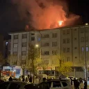 Nevşehir’de dört katlı binanın çatısında yangın