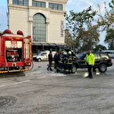 Ünye'de seyir halindeki otomobil alev topuna döndü