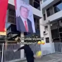 Liseli öğrenci Erdoğan'ın fotoğrafına saldırdı