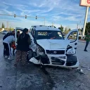 Kavşakta faciaya ramak kaldı: Dört yaralı