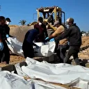 Gazze'de kimlikleri tespit edilemeyen Filistinlilerin cenazeleri defnedildi