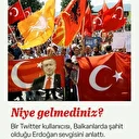 Balkan coğrafyasındaki Erdoğan sevgisi