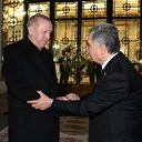 Cumhurbaşkanı Erdoğan Aşkabat'ta resmi törenle karşılandı: Cumhurbaşkanı Berdimuhammedov ile bir araya geldi