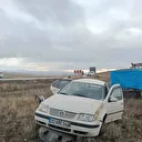 Çorum’da otomobil şarampole yuvarlandı: 2 yaralı