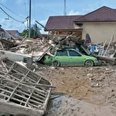 Endonezya sel ve heyelan felaketi sonrası görüntülendi