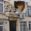 İstanbul'da dört katlı binanın zemininde çökme