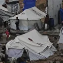 Şiddetli yağış nedeniyle Gazze Şeridi'nde çadırlar su altında kaldı