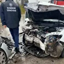 Samsun’da üç aracın karıştığı kaza: 6 yaralı