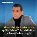 Jordan Bardella critiqué sur sa crédibilité académique