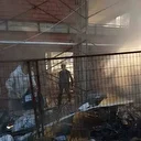 Şantiye atıkları alev aldı: Korku dolu anlara neden oldu