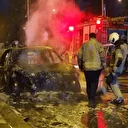 Küçükçekmece’de seyir halindeki otomobil alev topuna döndü