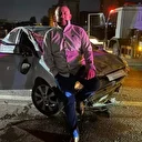 Bursa'da kazadan yara almadan kurtuldum pozu